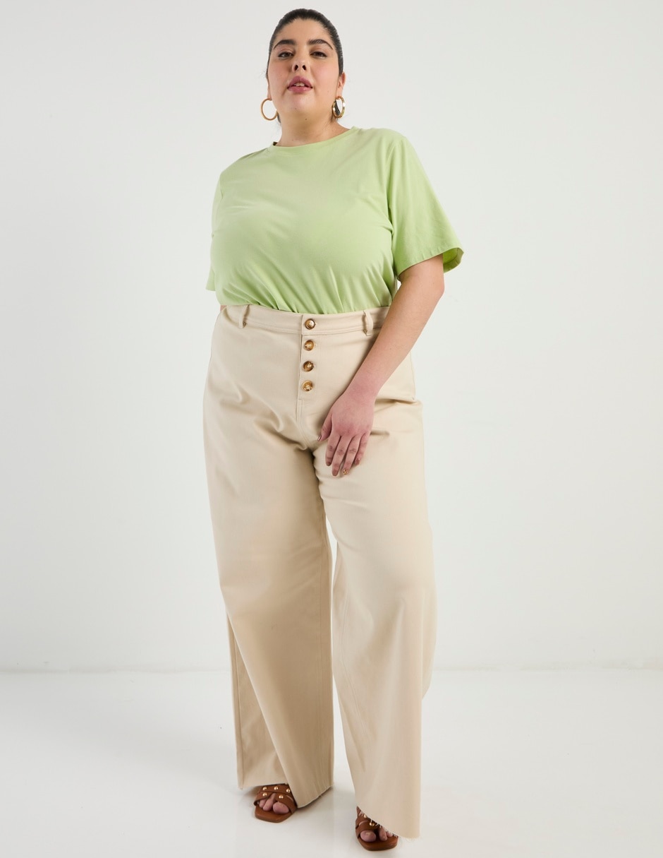 Jeans amplio cintura Weekend Plus para mujer