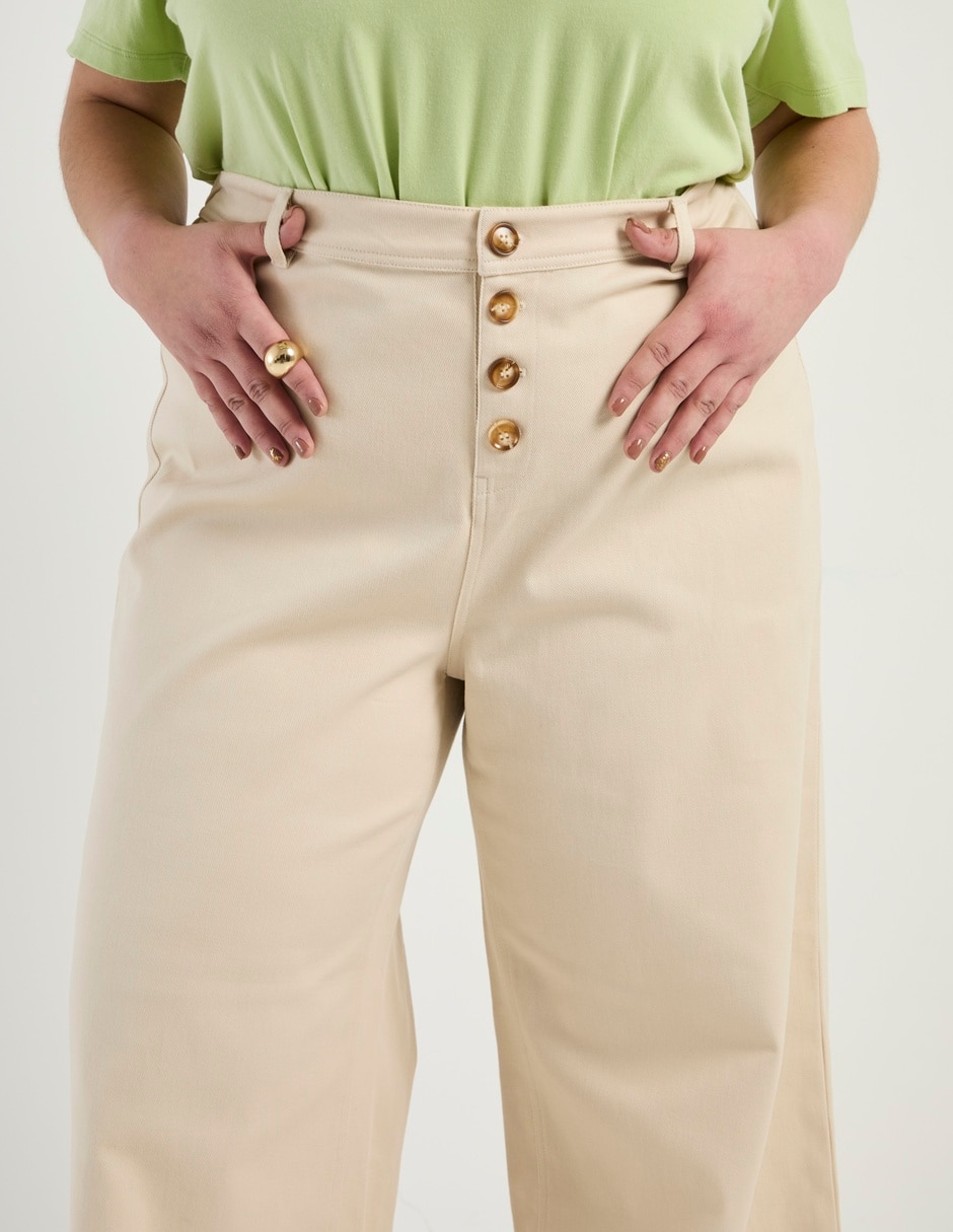 Jeans amplio cintura Weekend Plus para mujer