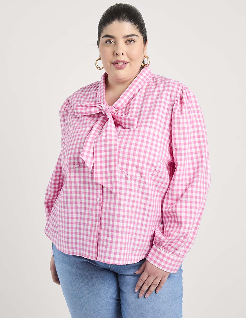 Blusa Weekend Plus manga larga para mujer 1