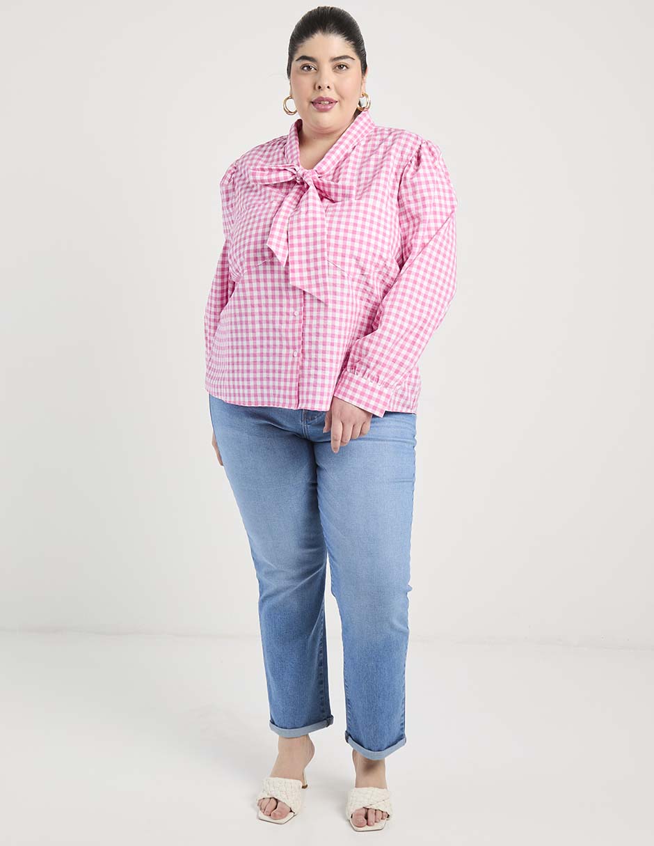 Blusa Weekend Plus manga larga para mujer 8
