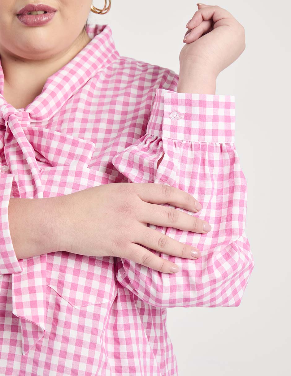 Blusa Weekend Plus manga larga para mujer 10