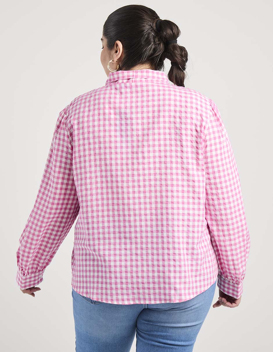 Blusa Weekend Plus manga larga para mujer 11