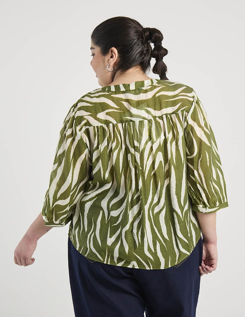 Blusa Weekend Plus manga 3/4 para mujer