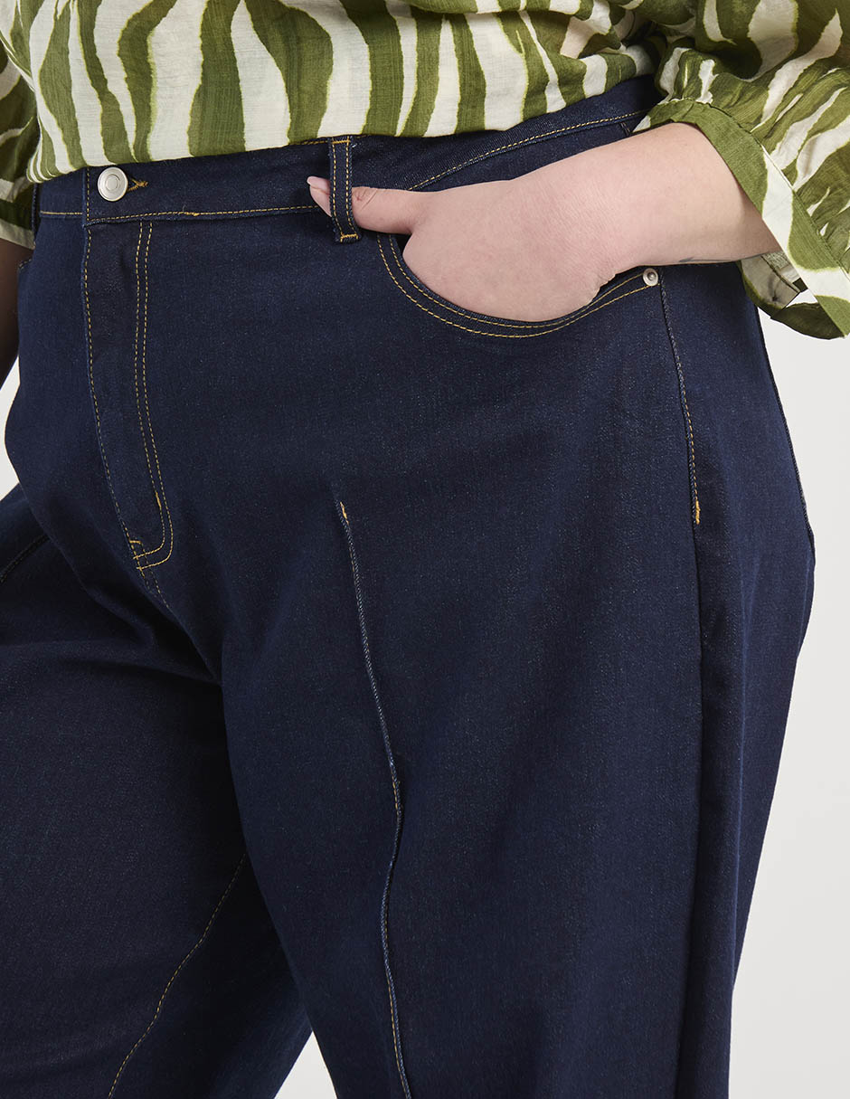 Jeans amplio a la cintura Weekend plus para mujer
