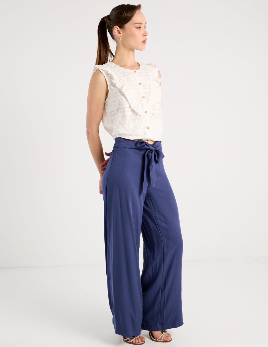 Pantalón relaxed amplio para mujer 3