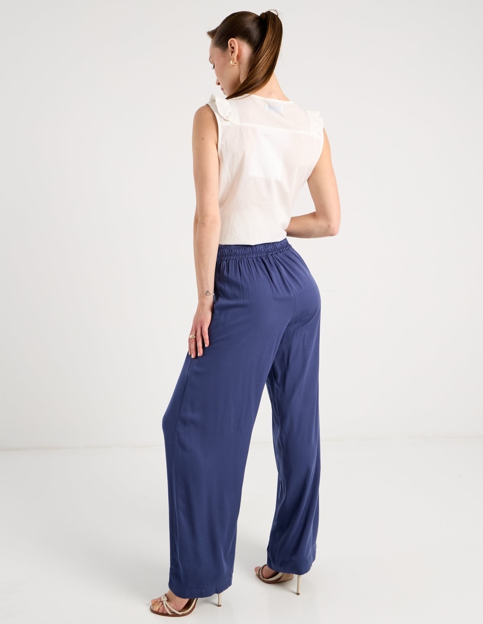 Pantalón relaxed amplio para mujer 6