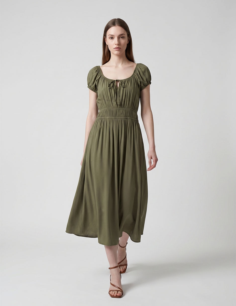 Vestido midi casual para mujer Vestido midi casual para mujer