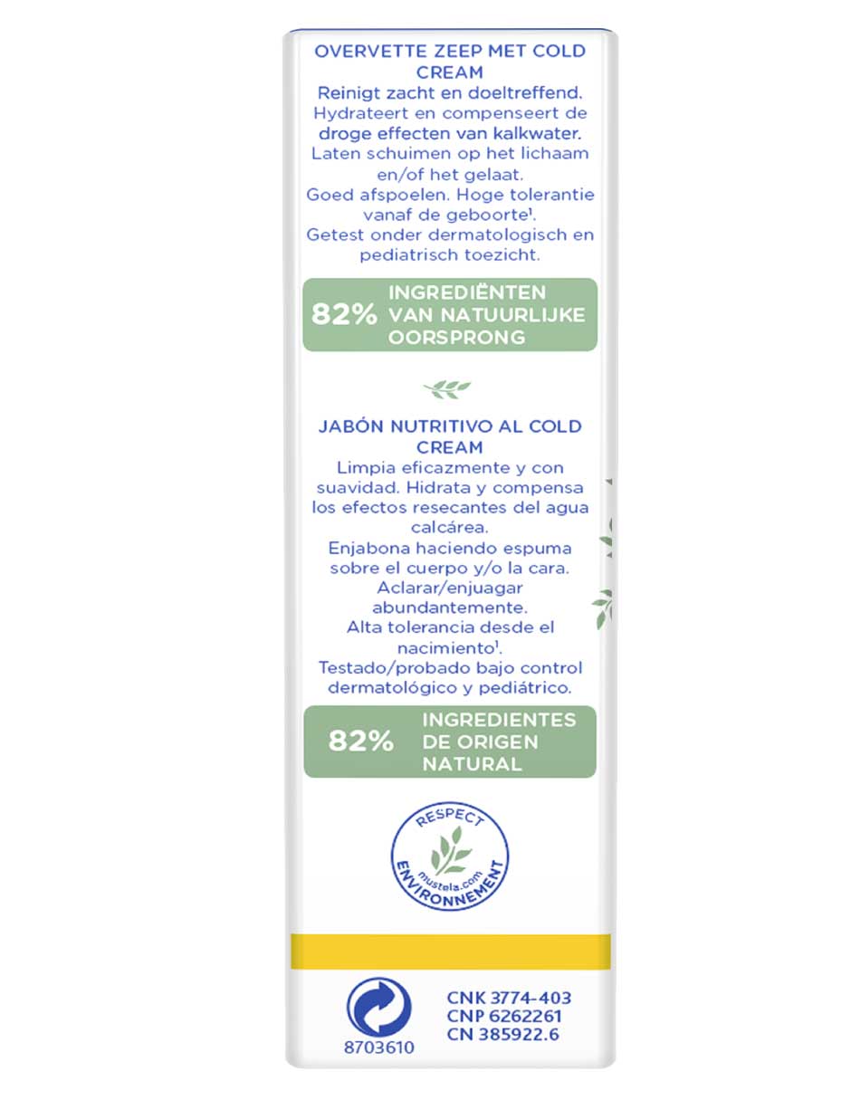 Jabón en barra Nutriprotector con cold cream