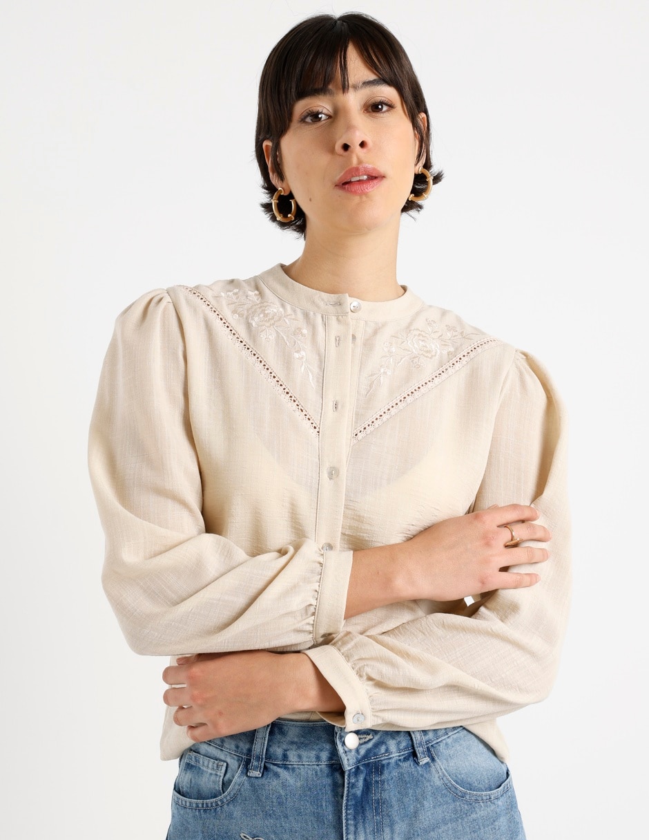 Blusa manga larga para mujer 1