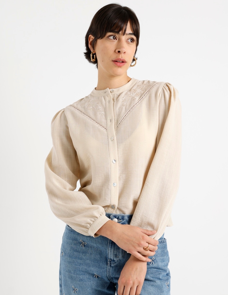Blusa manga larga para mujer 8