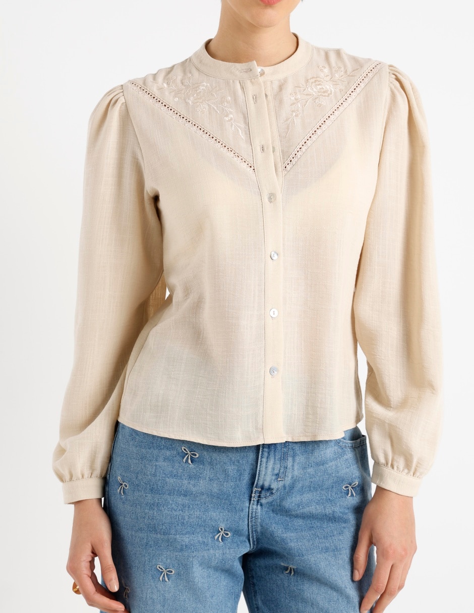 Blusa manga larga para mujer 13