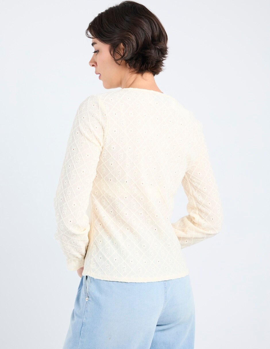 Blusa manga larga para mujer 11