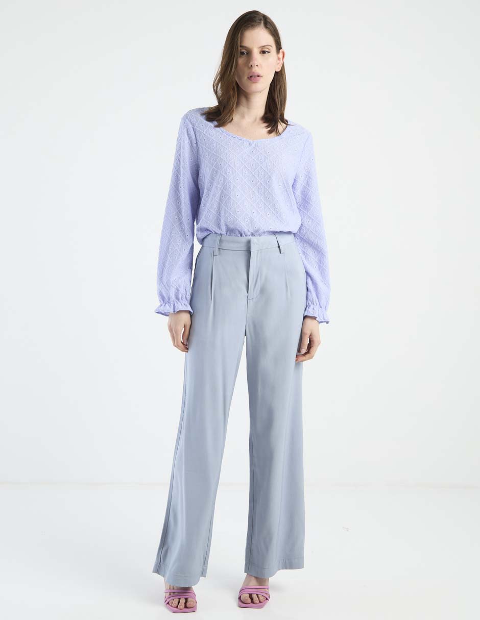 Blusa manga larga para mujer 5