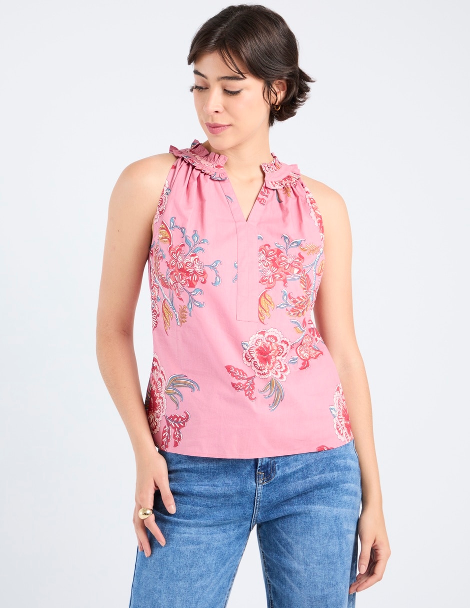 Blusa sin manga para mujer 2