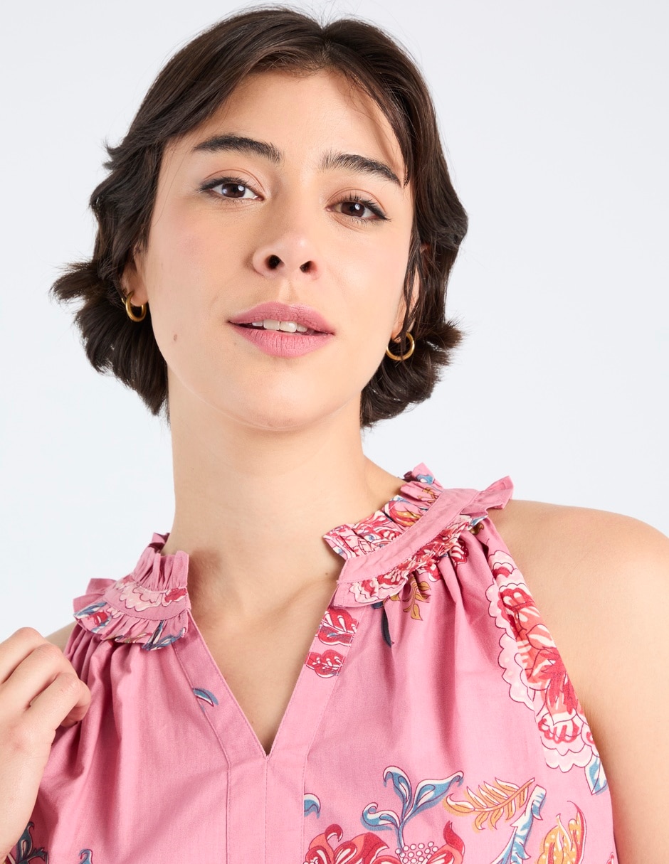 Blusa sin manga para mujer 4