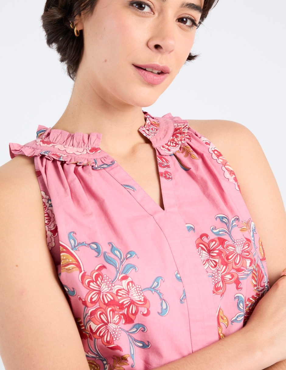 Blusa sin manga para mujer 5
