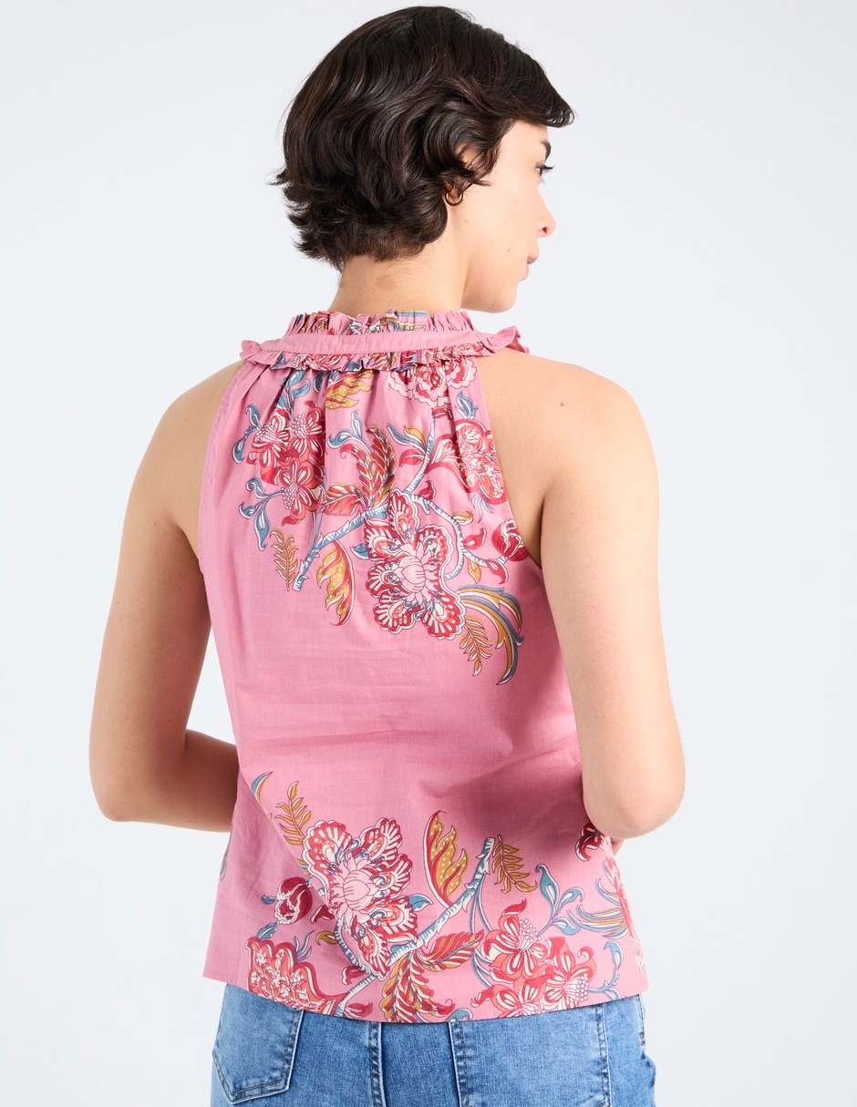 Blusa sin manga para mujer 6