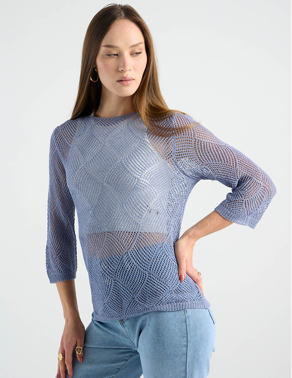 Suéter cuello redondo para mujer Suéter cuello redondo para mujer