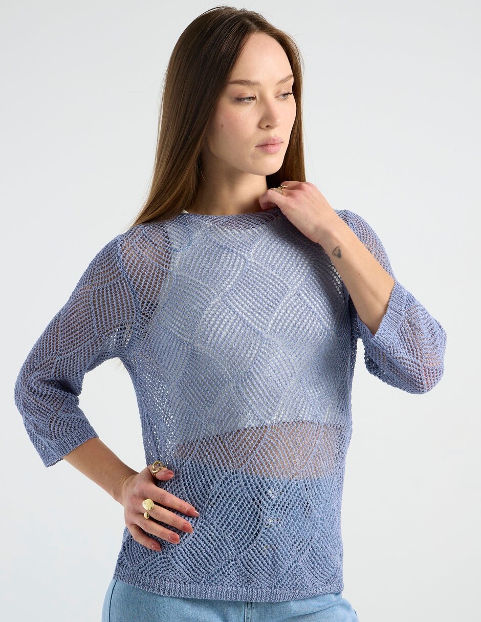 Suéter Week by Weekend cuello redondo para mujer