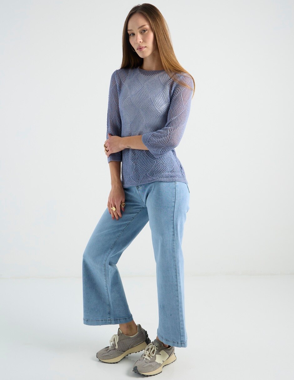 Suéter Week by Weekend cuello redondo para mujer
