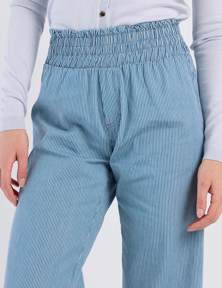 Jeans easy pant wide leg para mujer 3