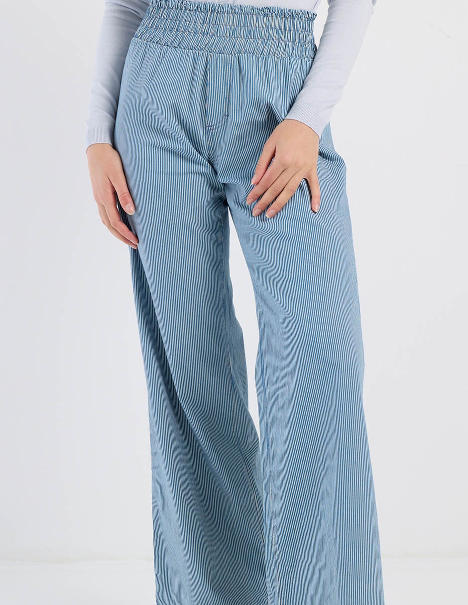 Jeans easy pant wide leg para mujer 2