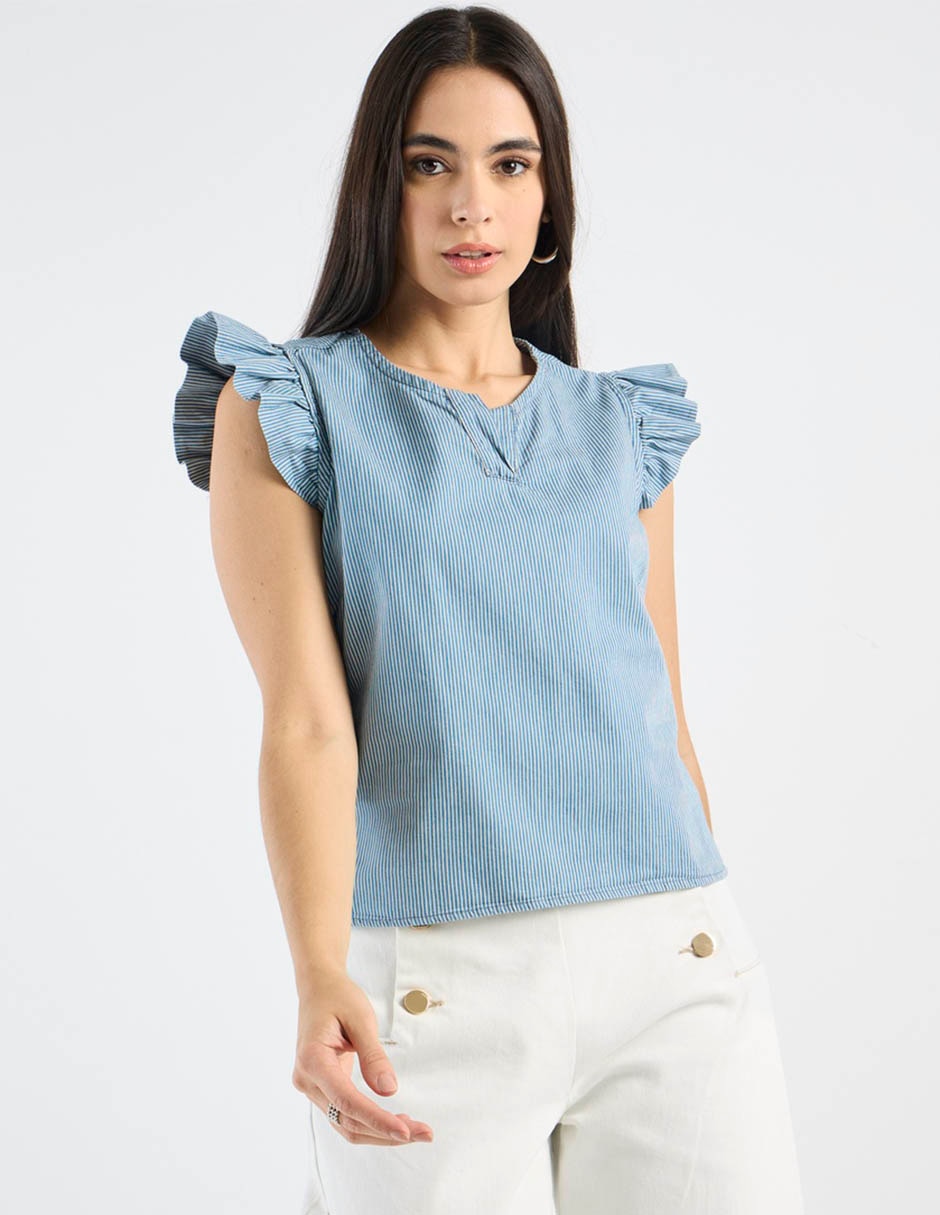 Blusa manga corta para mujer 1
