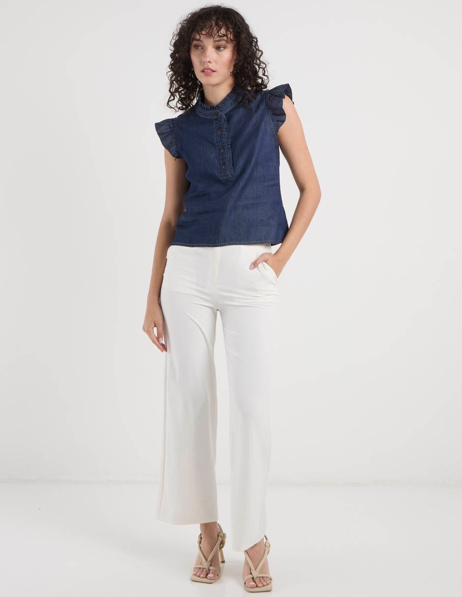 Blusa manga corta para mujer 3