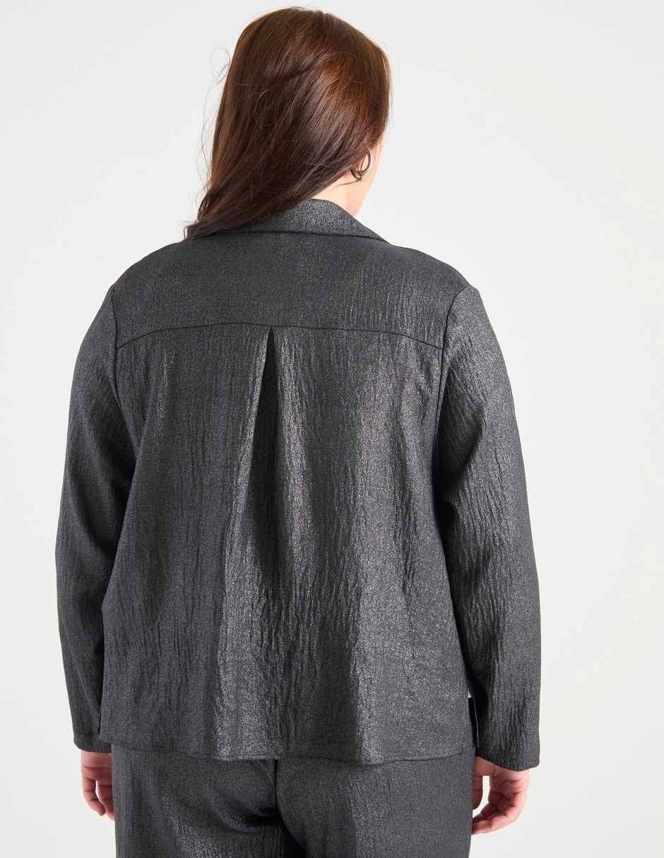 Blusa Contempo Plus manga larga para mujer