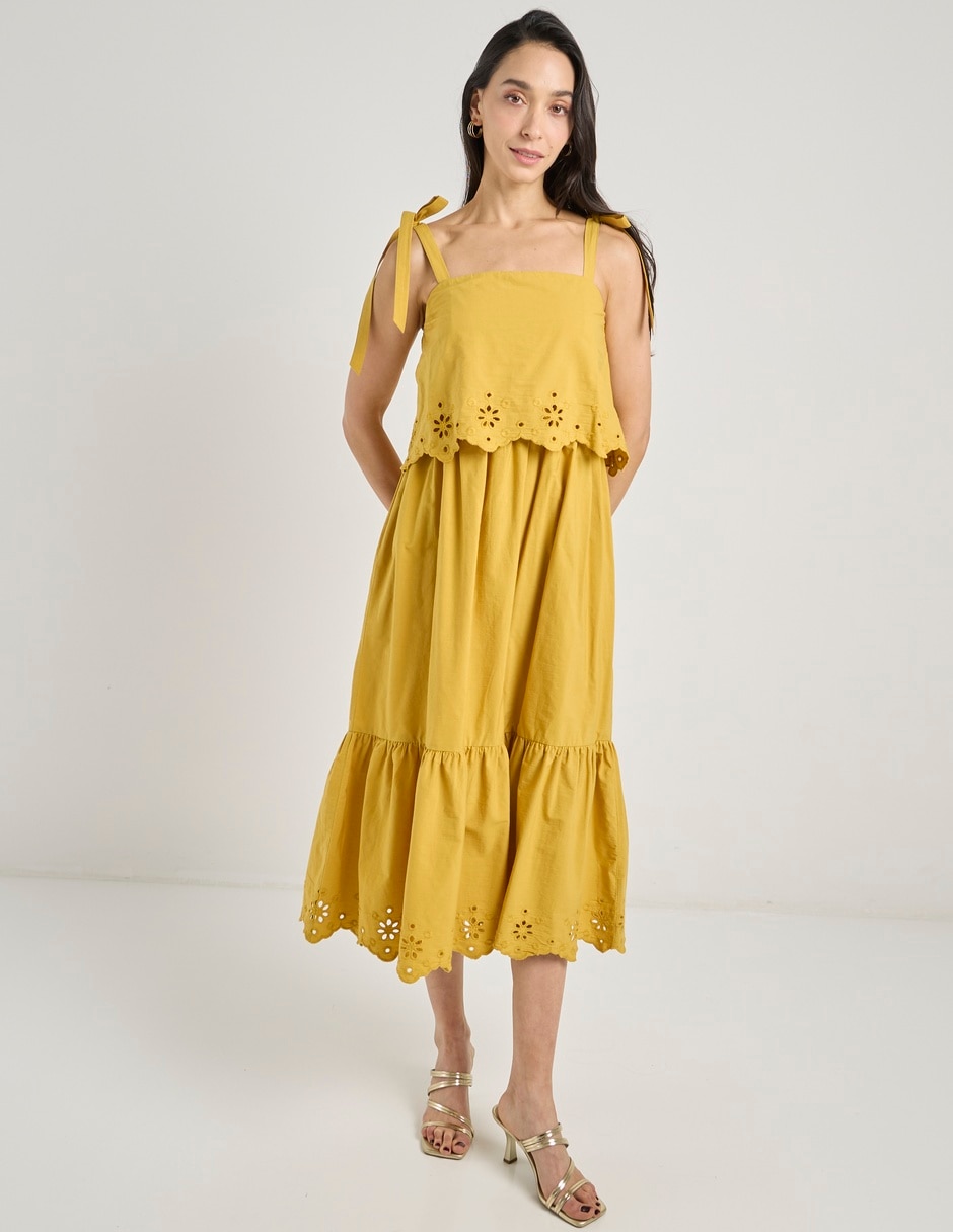 Vestido midi casual para mujer
