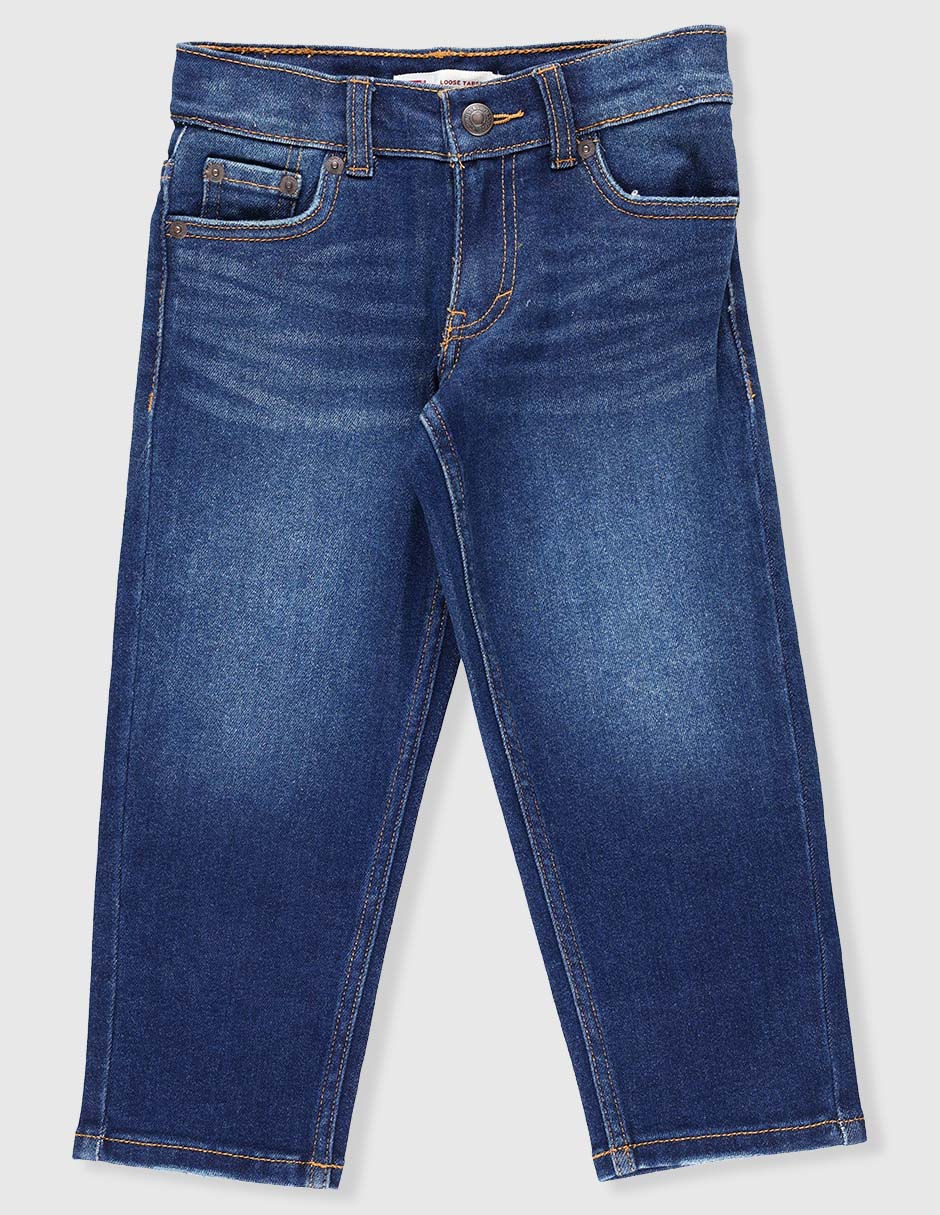 Jeans capri amplio Levi´s lavado whisker para niño