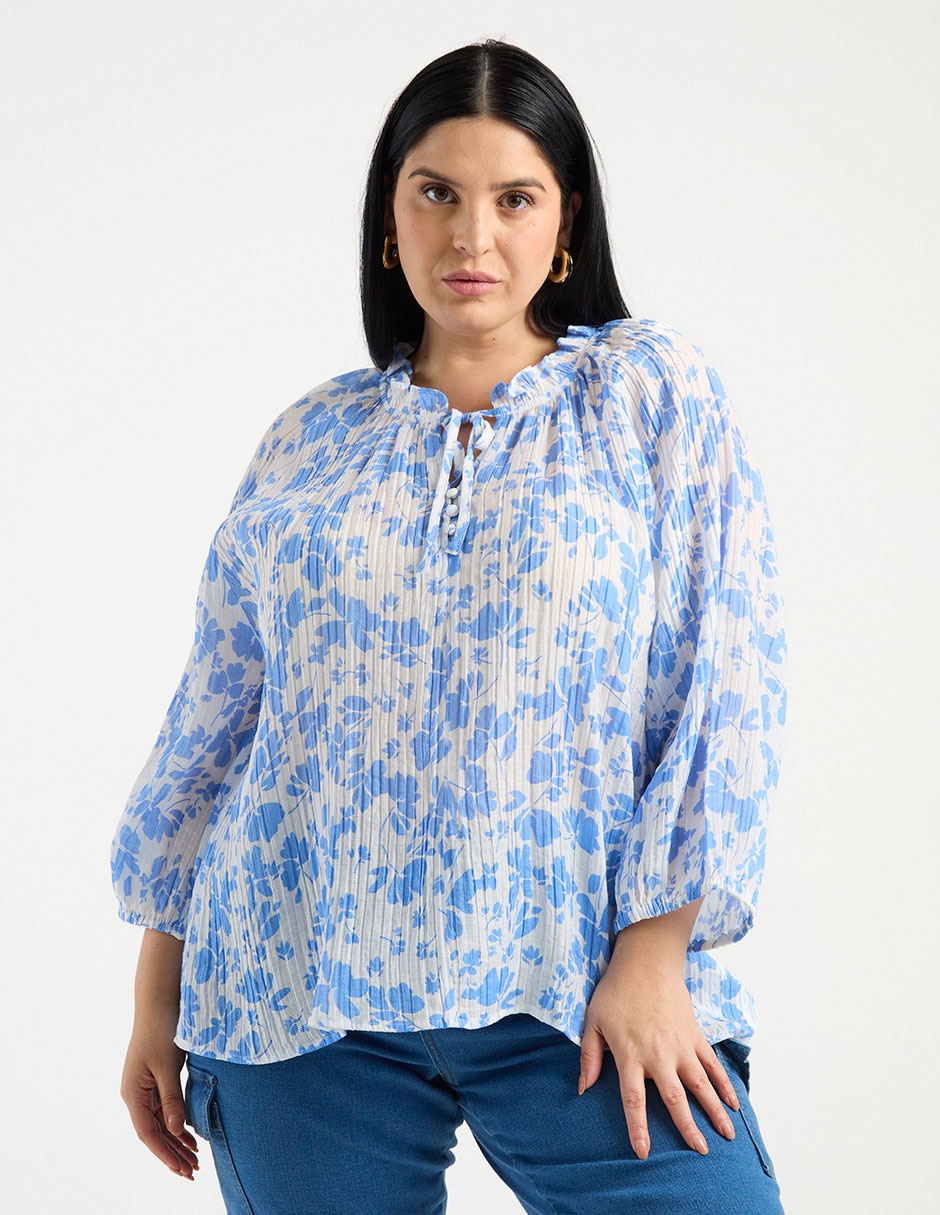 Blusa manga 3/4 para mujer 7