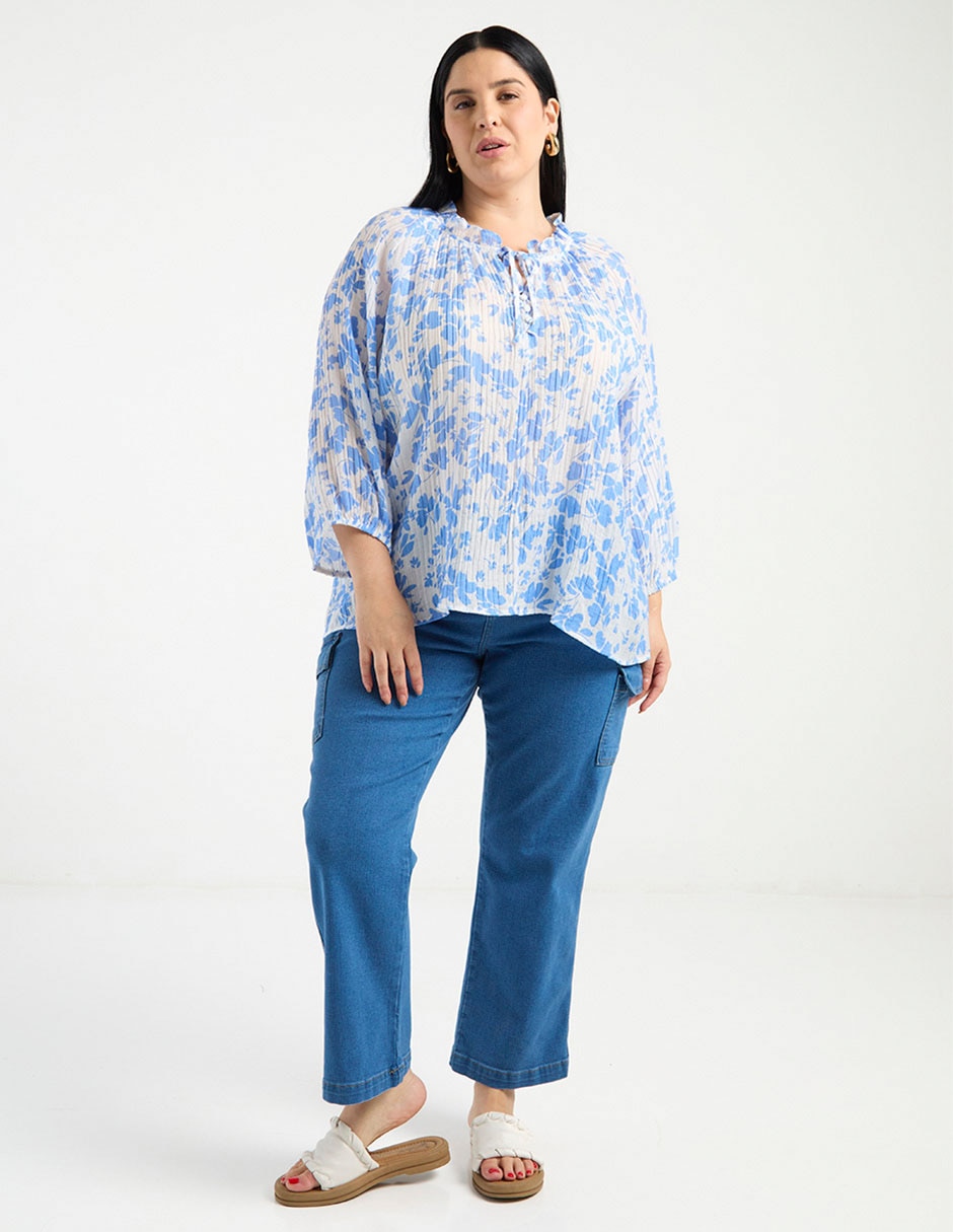 Blusa manga 3/4 para mujer 8