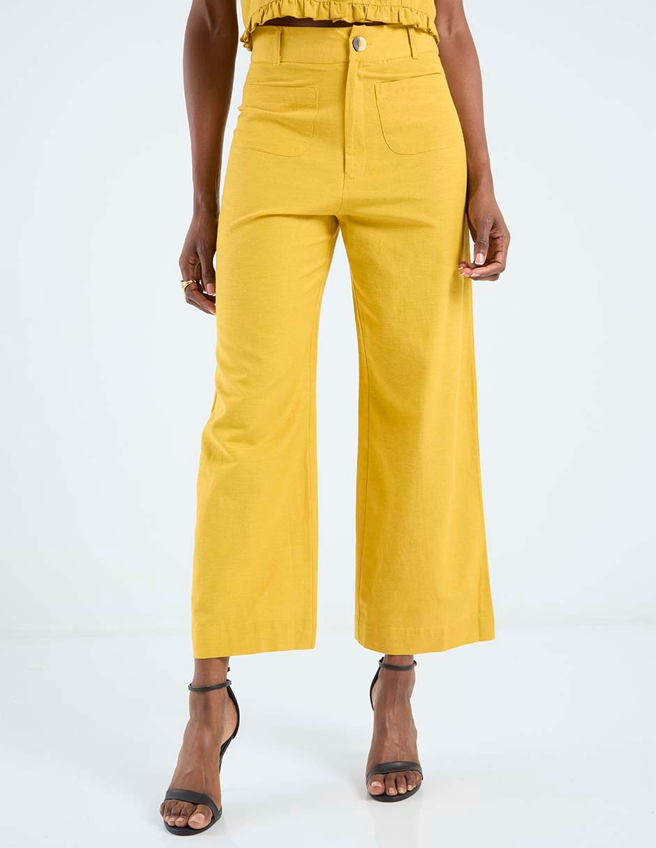 Pantalón coulotte amplio para mujer Pantalón coulotte amplio para mujer
