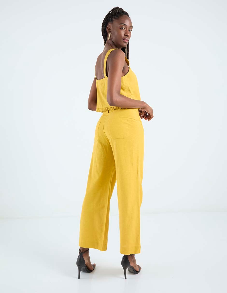 Pantalón coulotte amplio para mujer 4