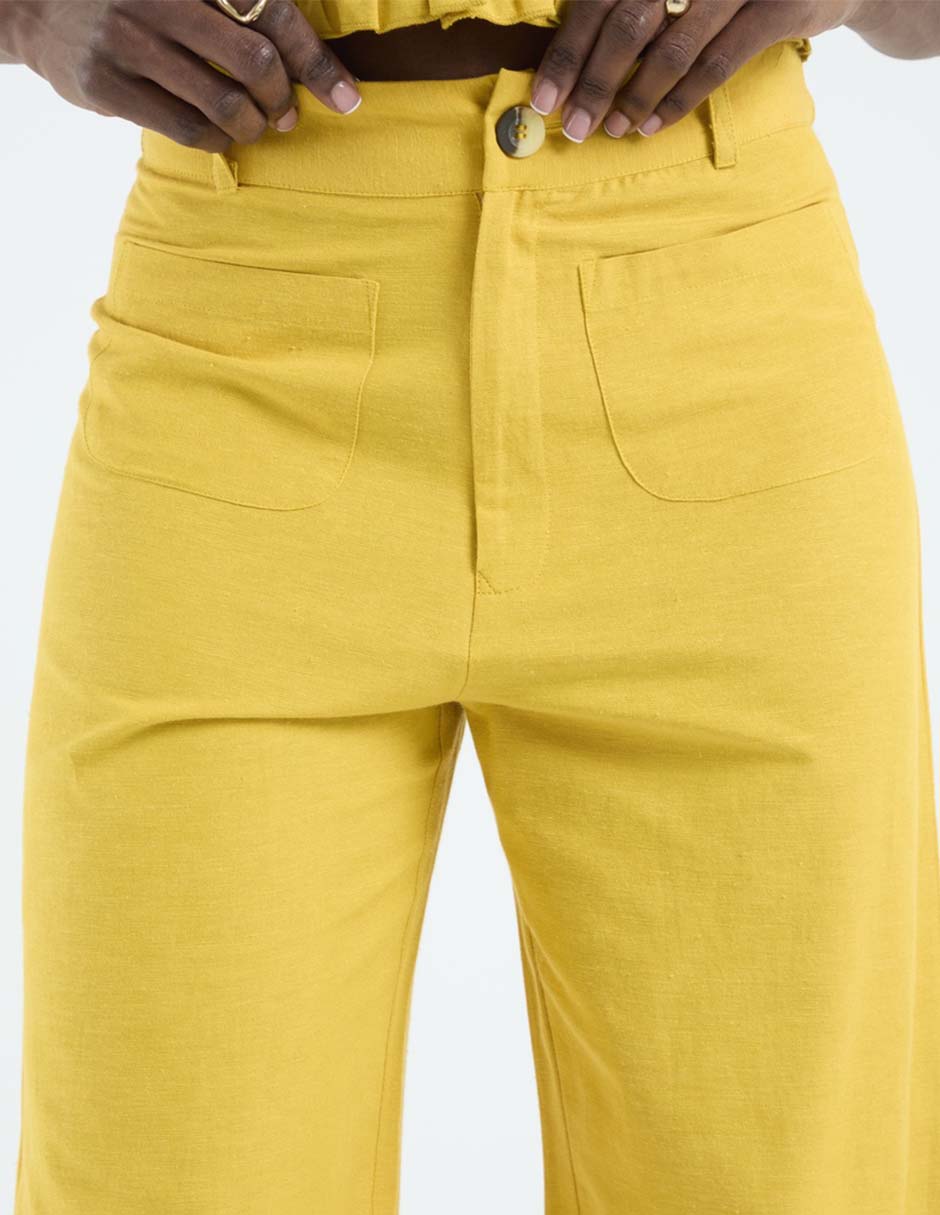 Pantalón coulotte amplio para mujer 2