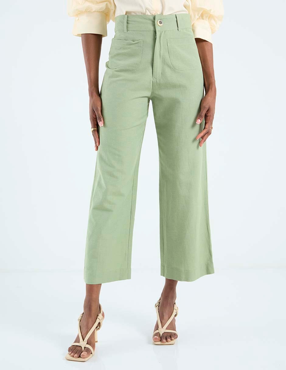 Pantalón coulotte amplio para mujer Pantalón coulotte amplio para mujer