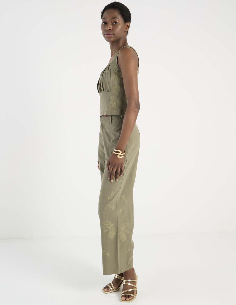 Pantalón amplio para mujer 4