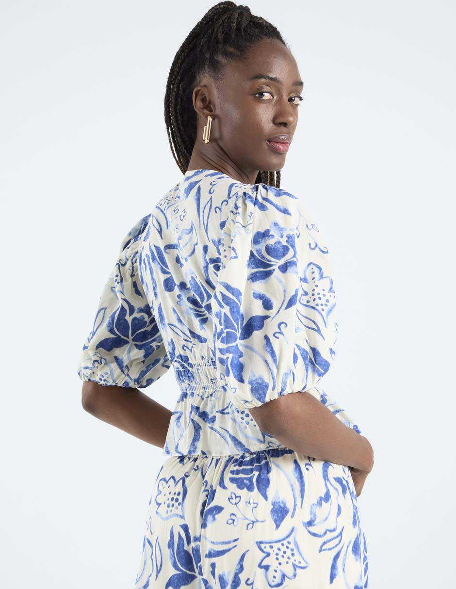 Blusa manga al codo para mujer 5