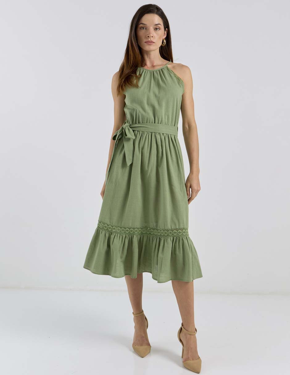 Vestido midi casual para mujer Vestido midi casual para mujer
