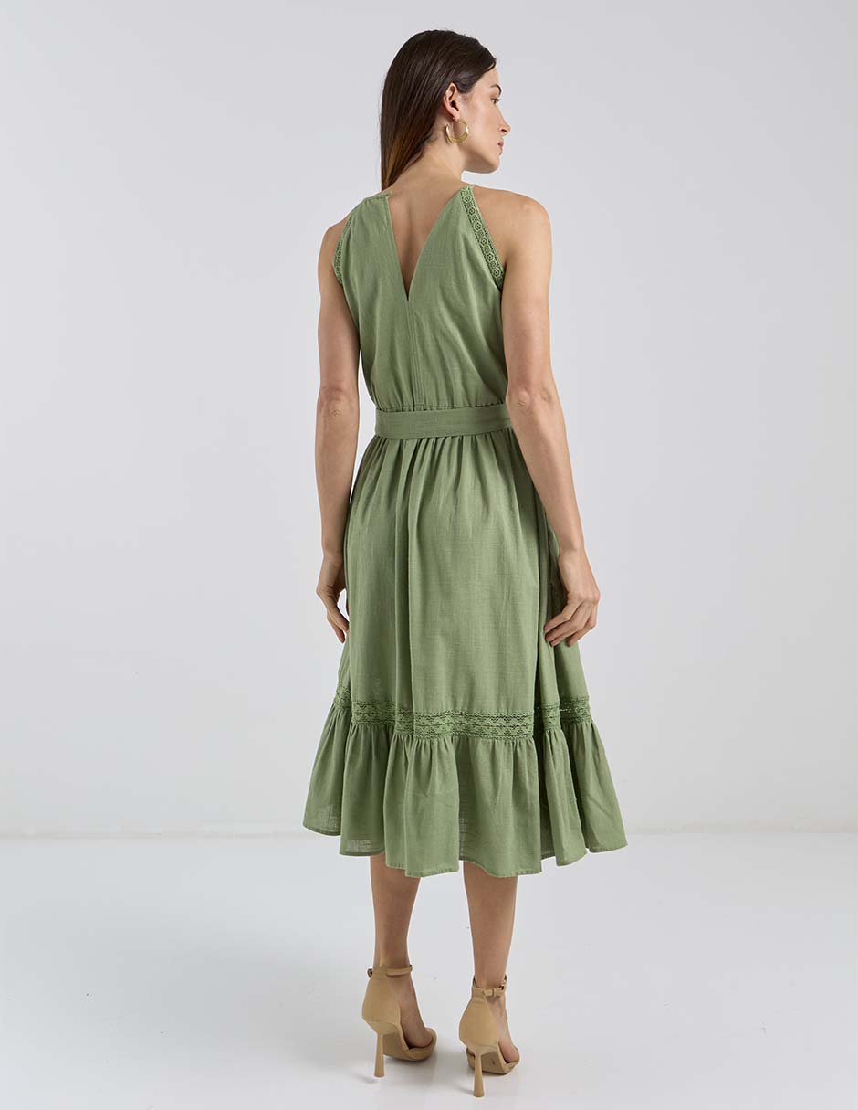 Vestido midi casual para mujer
