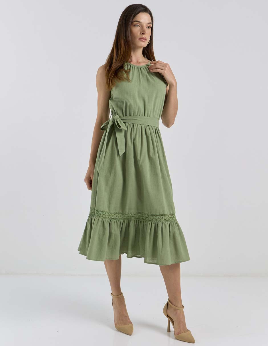 Vestido midi casual para mujer