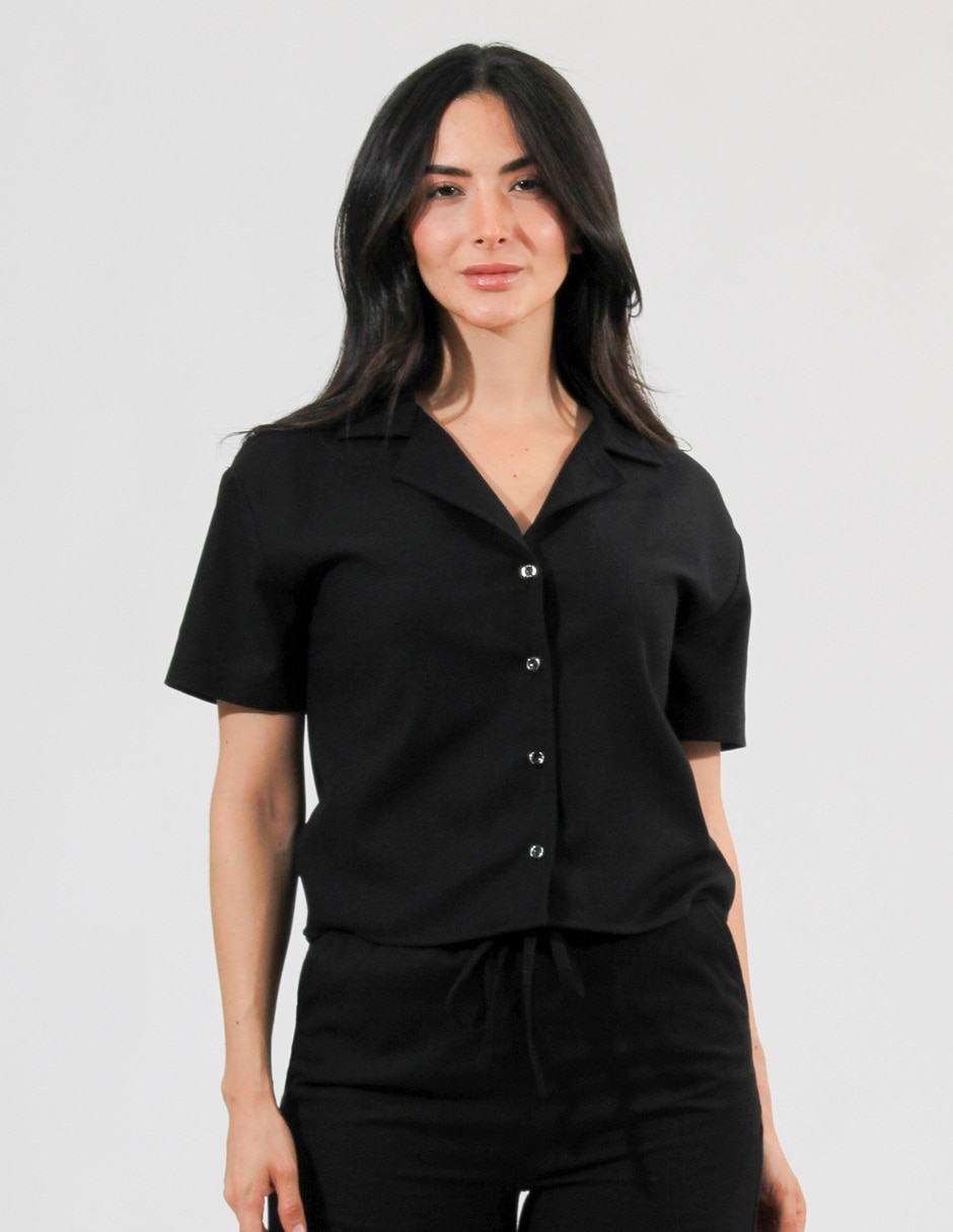 Blusa manga corta para mujer 1