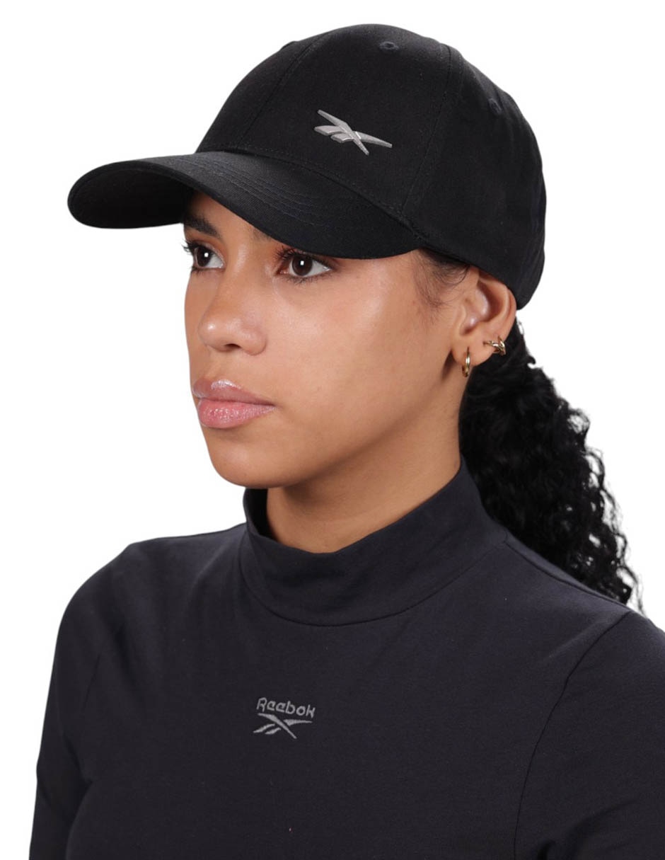 Gorra visera curva correa ajustable casual para mujer 4