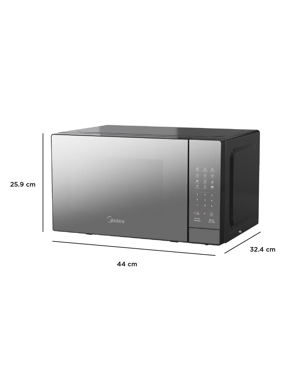 Horno de microondas de convección Midea modelo MMDR07S2MB de 0.7 pies cúbicos