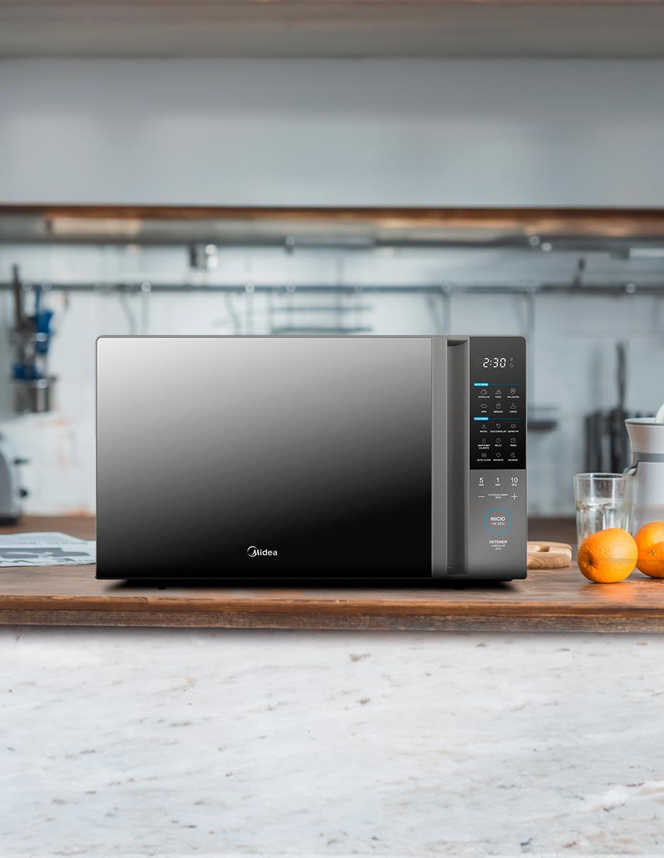 Horno de microondas convencional Midea modelo MMDT14S2MG de 1.4 pies cúbicos