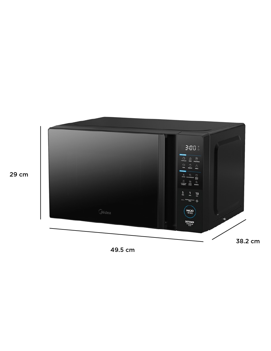 Horno de microondas convencional Midea modelo MMDT11S2MB de 1.1 pies cúbicos