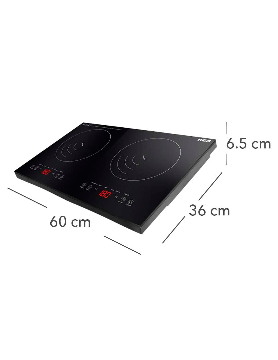 Parilla de inducción RCA modelo RC-12A4 de cristal templado