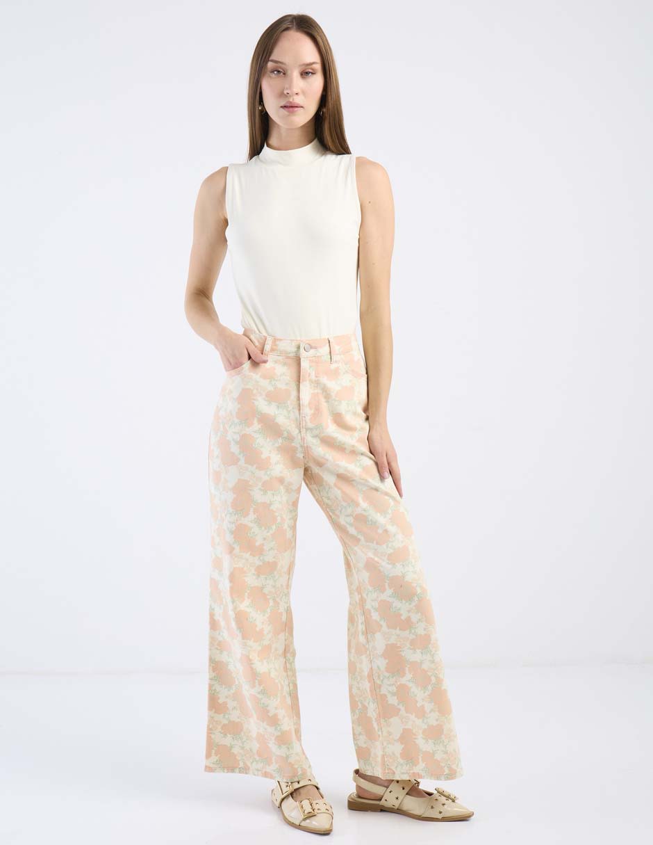 Jeans flare wide leg para mujer 2