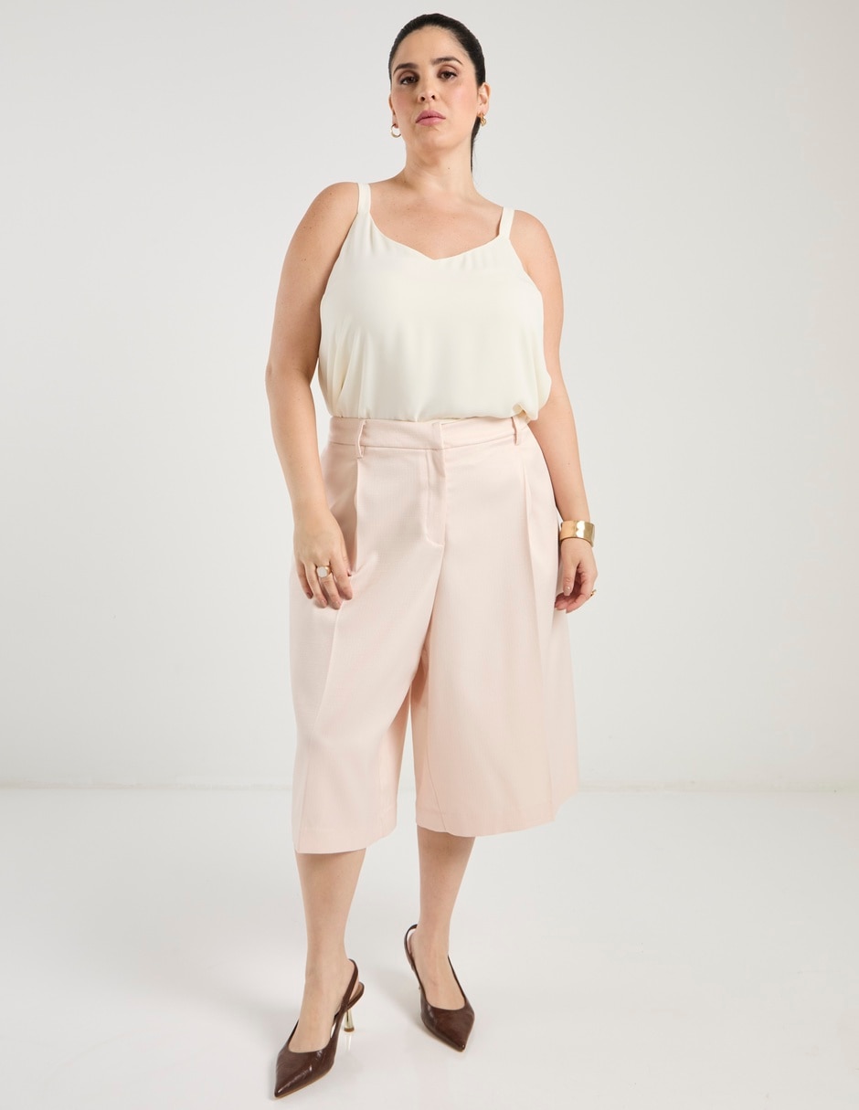 Pantalón coulotte wide leg para mujer 5